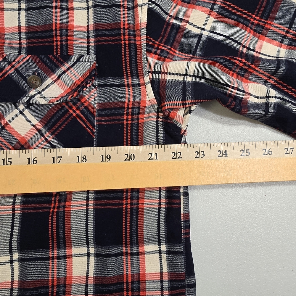 Mnml Flannel Check Shirt Button Up Size Medium - image 5